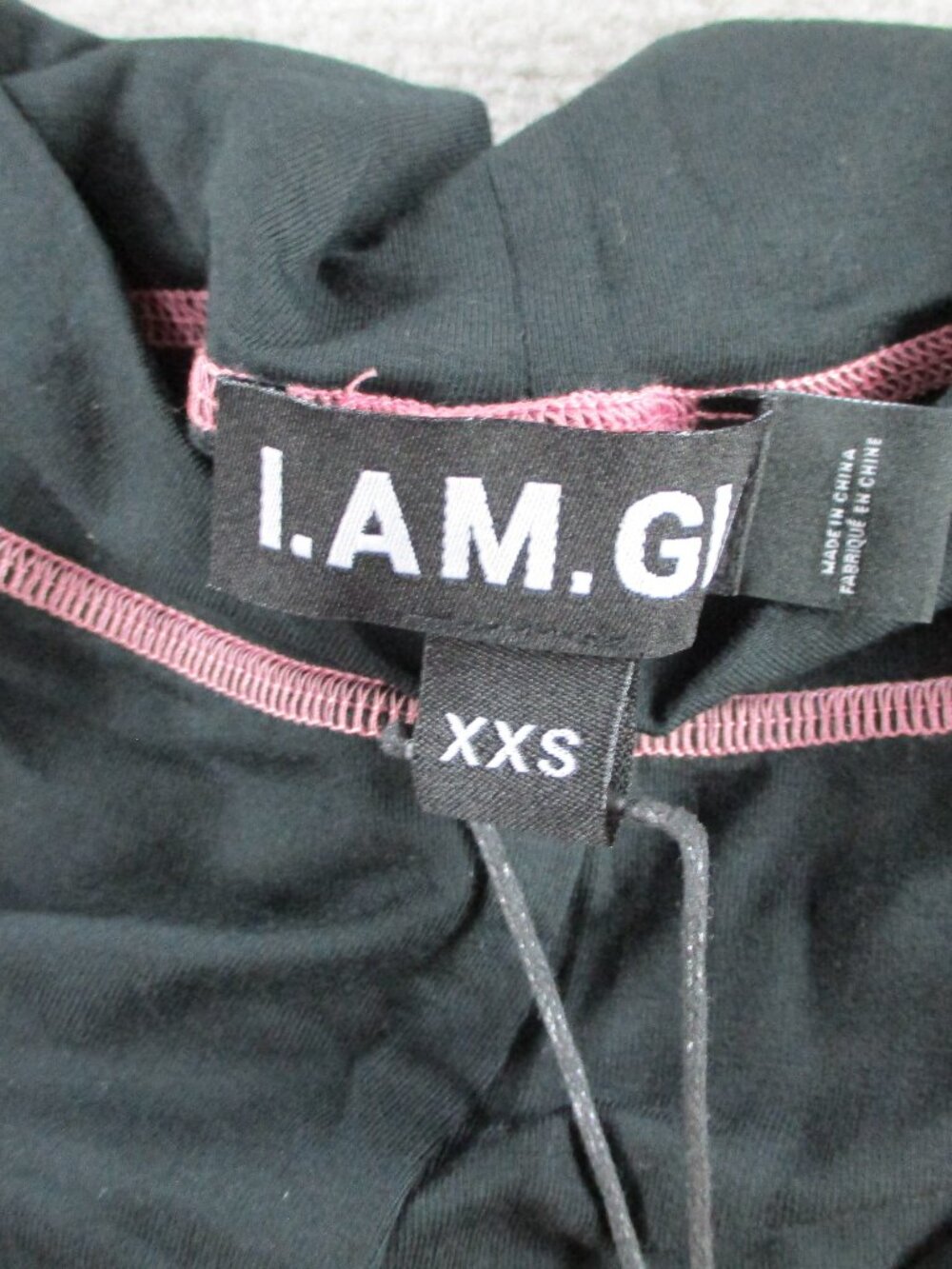 I AM GIA Blare Trackpant Womens XXS 2XS Black Pink Track Jogger Pants Only NEW - Picture 11 of 12